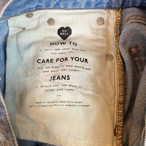 Madewell The Perfect Vintage Jean in Light Blue Fitzgerald Wash Sz 25 #103X - Picture 13 of 15